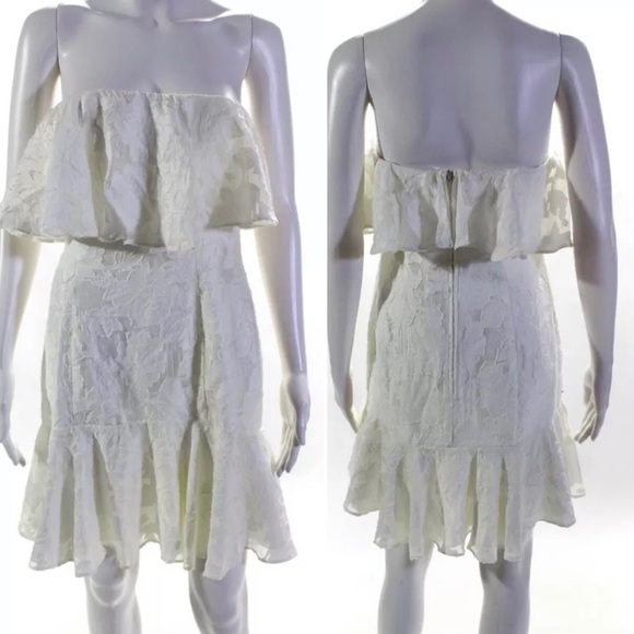 Keepsake the Label Dress NWT Radar Floral Mini Dress in Ivory M New - Picture 11 of 11